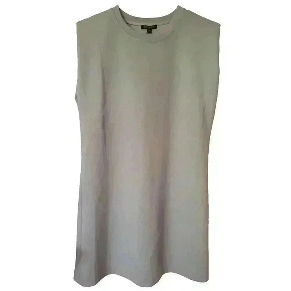 For Cynthia Dresses & Skirts - For Cynthia T-Shirt Dress Sage Green Sleeveless Shoulder Pads Women's Size M